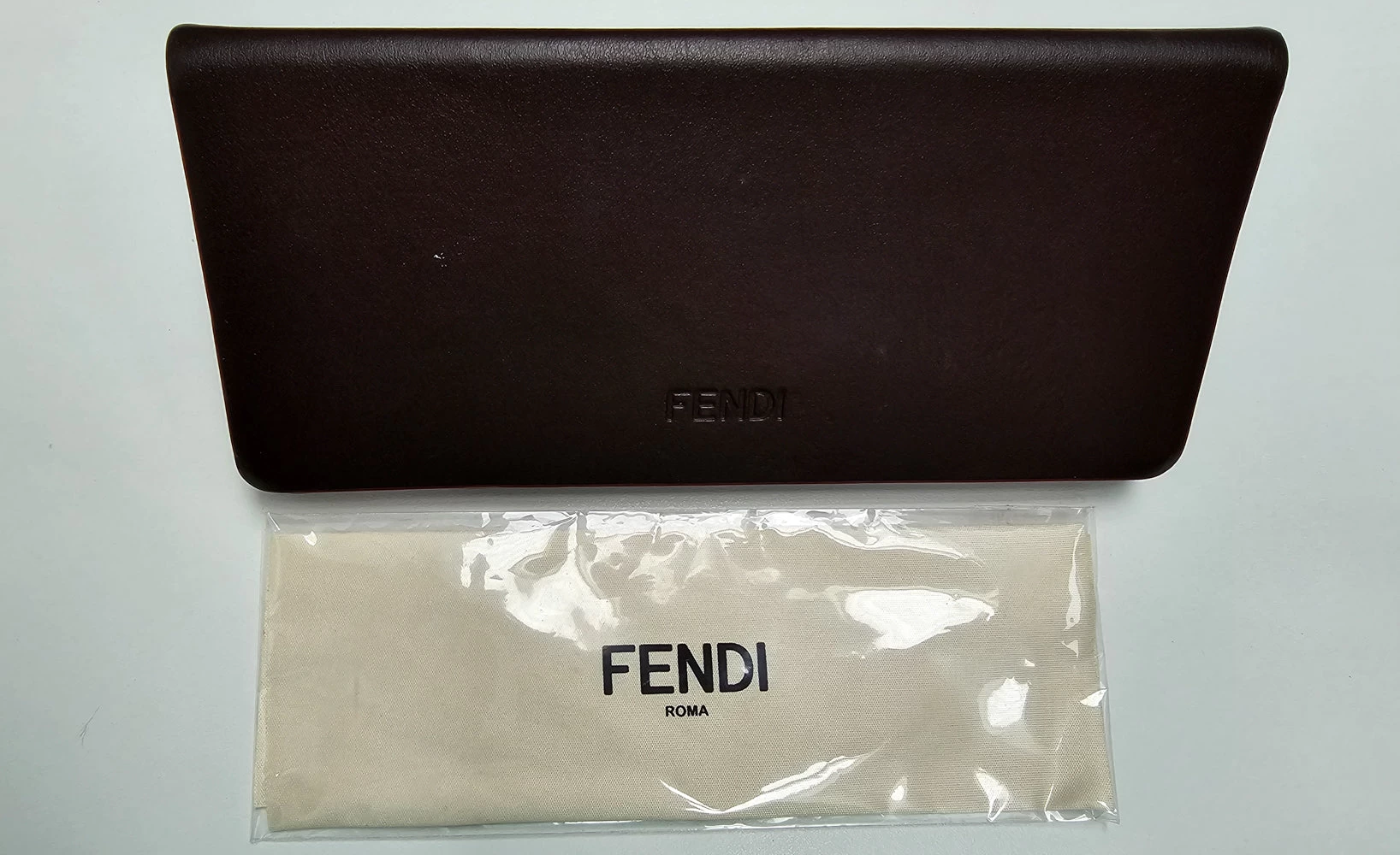 Striped Brown Oversized Fendi Sunglasses - Image 4