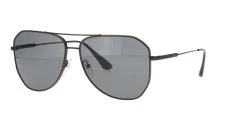 Square Aviator Black Metal Prada Sunglasses