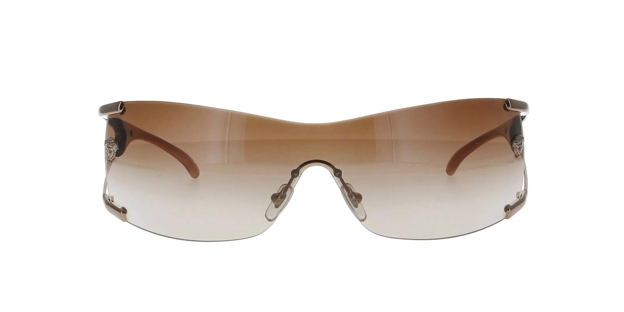 Versace Brown Wrap Sunglasses - Image 2