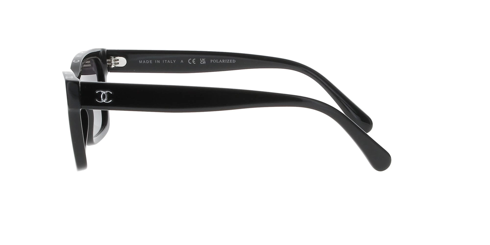 Black Square Chanel Polarised Sunglasses - Image 3